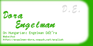 dora engelman business card